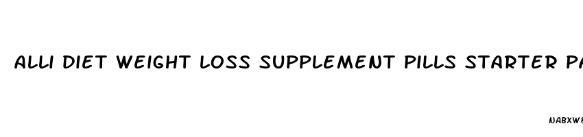 alli diet weight loss supplement pills starter pack 60 count