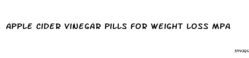 apple cider vinegar pills for weight loss mpa