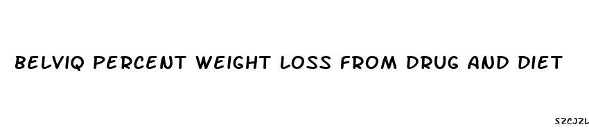 belviq percent weight loss from drug and diet