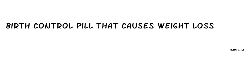 birth control pill that causes weight loss