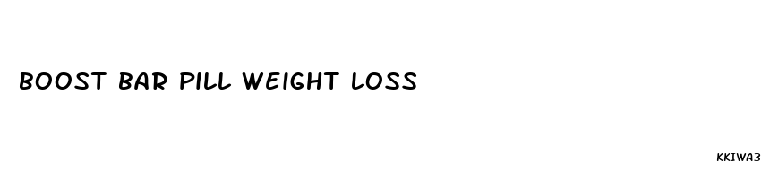 boost bar pill weight loss