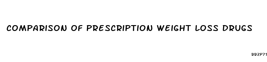 comparison of prescription weight loss drugs