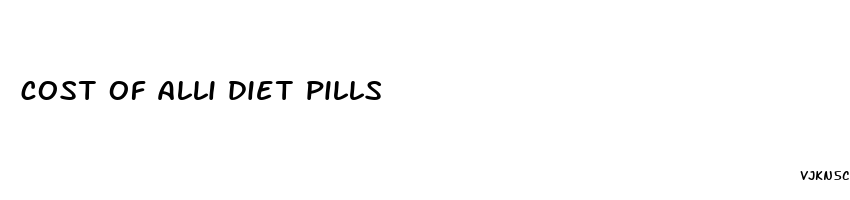 cost of alli diet pills