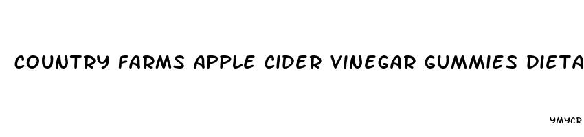 country farms apple cider vinegar gummies dietary supplement reviews