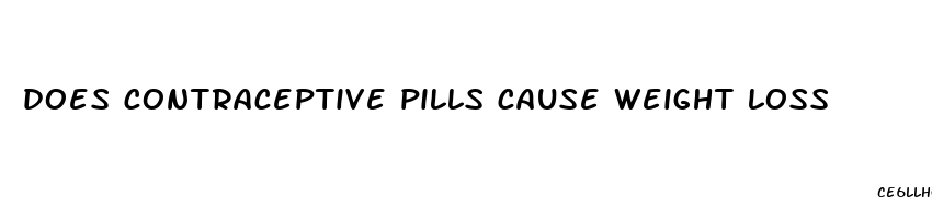 does contraceptive pills cause weight loss