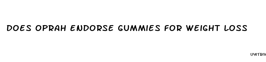 does oprah endorse gummies for weight loss