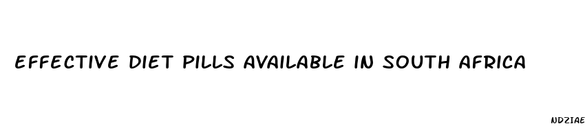 effective diet pills available in south africa