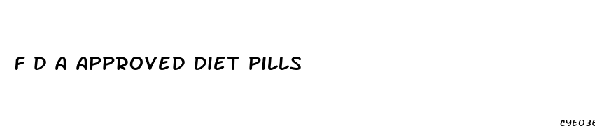 f d a approved diet pills