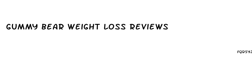 gummy bear weight loss reviews