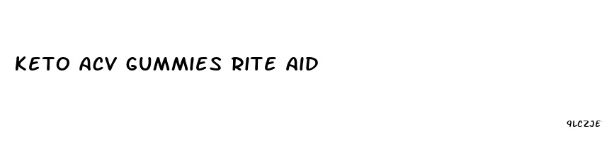 keto acv gummies rite aid