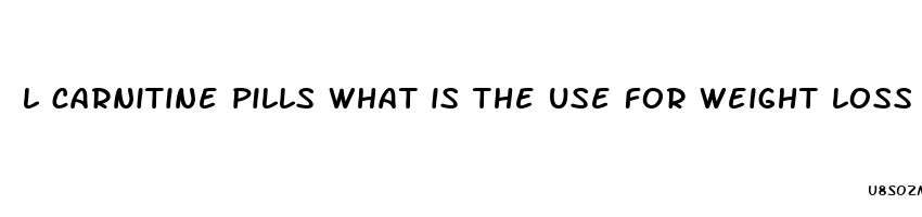 l carnitine pills what is the use for weight loss