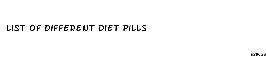 list of different diet pills