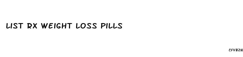 list rx weight loss pills