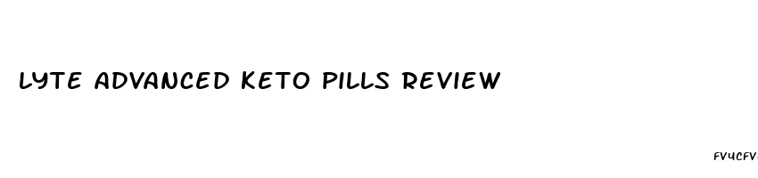 lyte advanced keto pills review