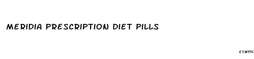 meridia prescription diet pills