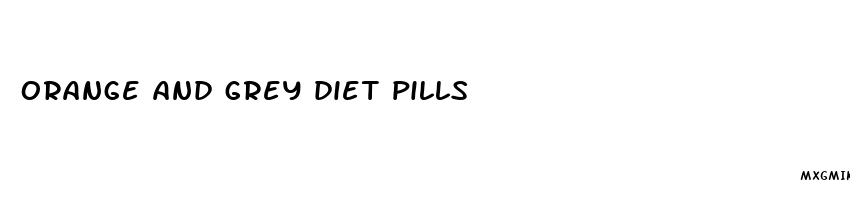 orange and grey diet pills