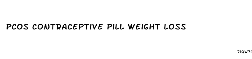 pcos contraceptive pill weight loss