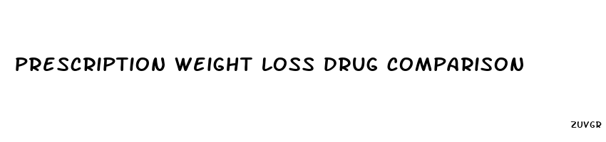 prescription weight loss drug comparison