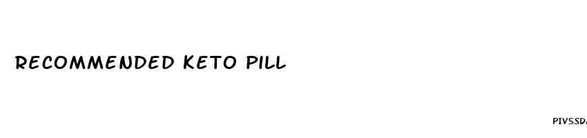 recommended keto pill