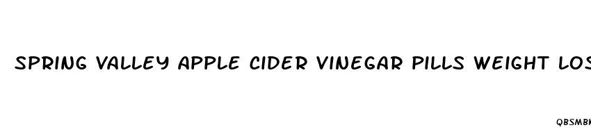 spring valley apple cider vinegar pills weight loss reviews