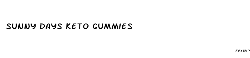 sunny days keto gummies