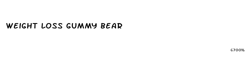 weight loss gummy bear