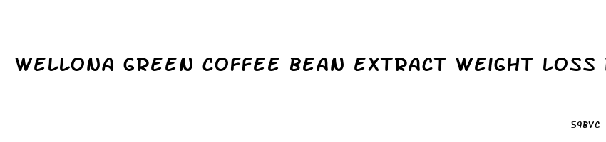 wellona green coffee bean extract weight loss pills