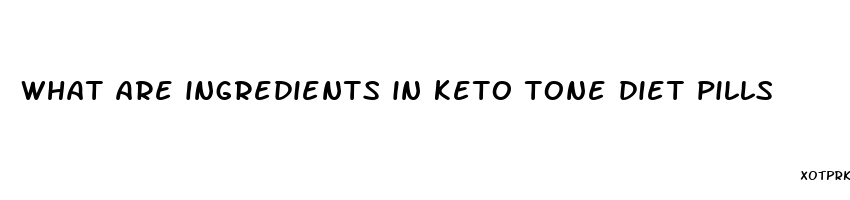 what are ingredients in keto tone diet pills