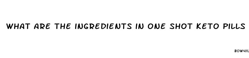 what are the ingredients in one shot keto pills