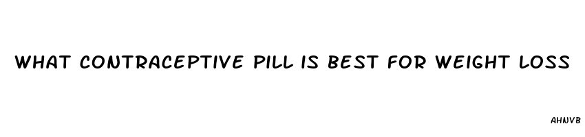 what contraceptive pill is best for weight loss