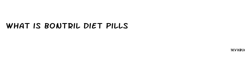 what is bontril diet pills