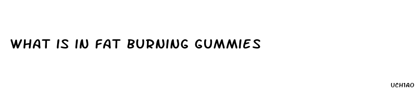 what is in fat burning gummies