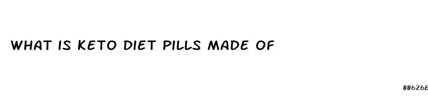 what is keto diet pills made of