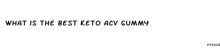 what is the best keto acv gummy