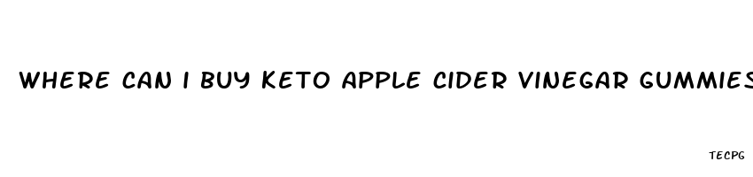 where can i buy keto apple cider vinegar gummies