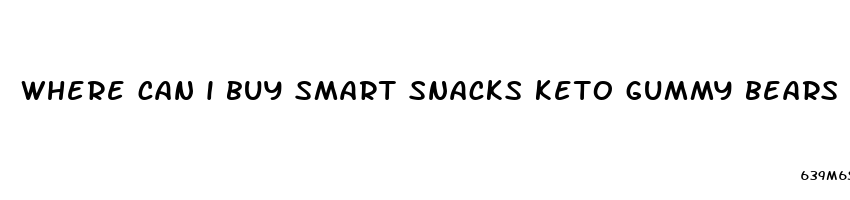 where can i buy smart snacks keto gummy bears