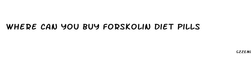 where can you buy forskolin diet pills