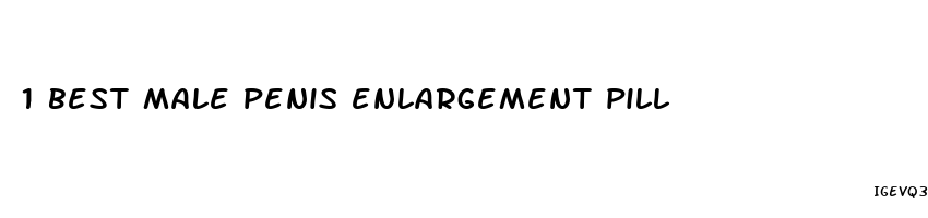 1 best male penis enlargement pill
