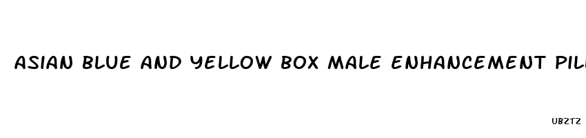 asian blue and yellow box male enhancement pills