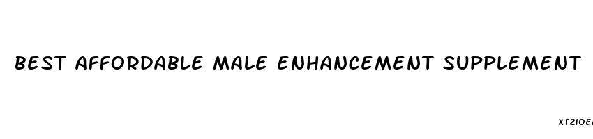 best affordable male enhancement supplement