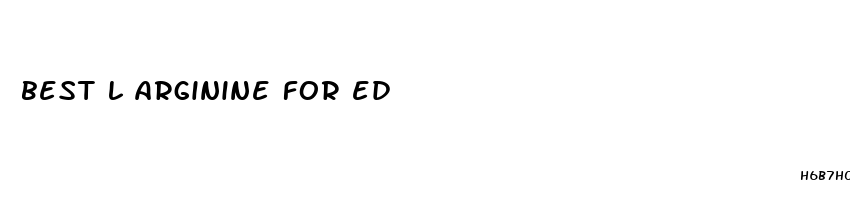 best l arginine for ed