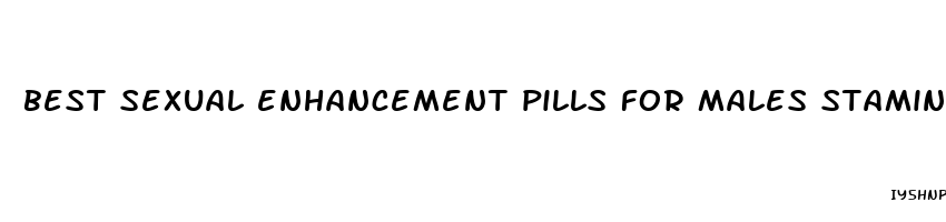 best sexual enhancement pills for males stamina