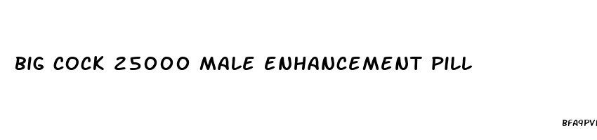 big cock 25000 male enhancement pill