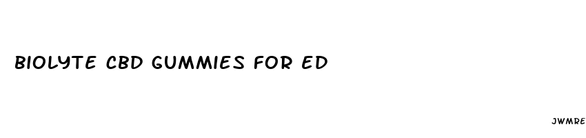 biolyte cbd gummies for ed