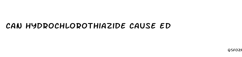 can hydrochlorothiazide cause ed