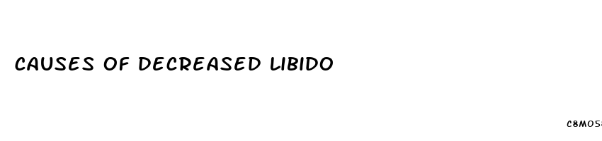 causes of decreased libido