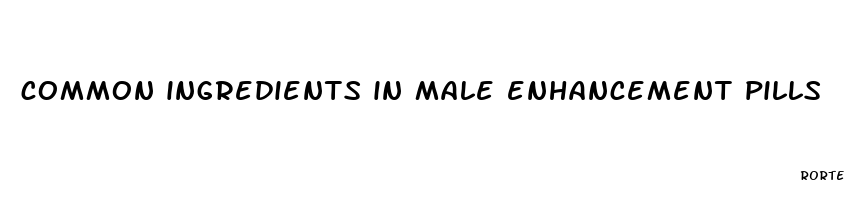 common ingredients in male enhancement pills