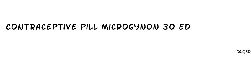 contraceptive pill microgynon 30 ed