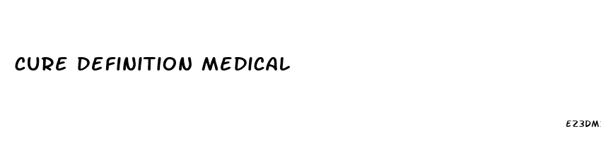 cure definition medical