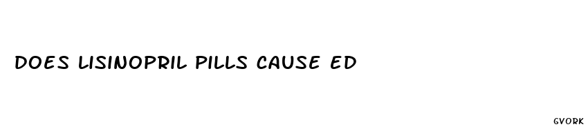 does lisinopril pills cause ed